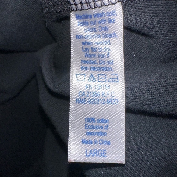 Women’s 3/4 sleeve black Santa Baby sequined beaded shirt sz L - Picture 7 of 7